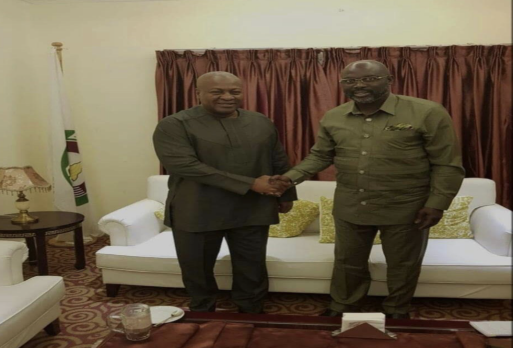 Weah Congratulates Ghana’s President-Elect John Mahama